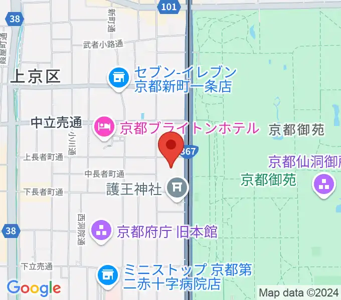 京都KBSホールの地図