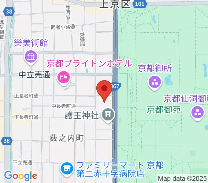 京都KBSホールの地図