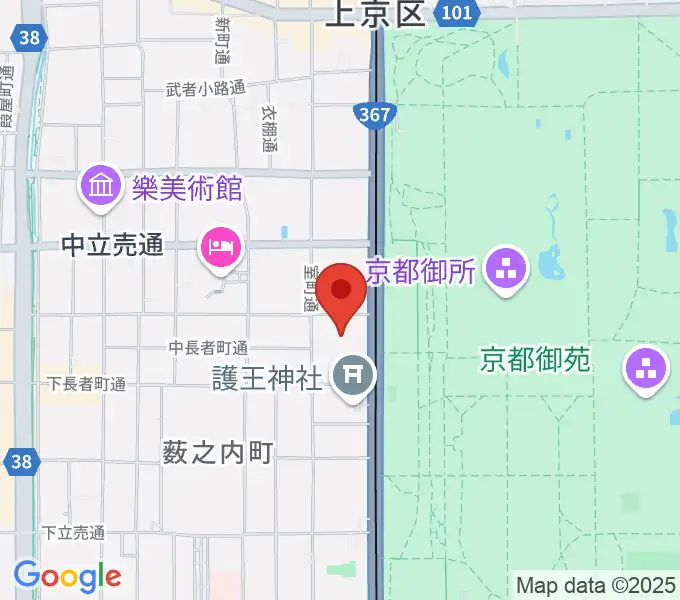 京都KBSホールの地図