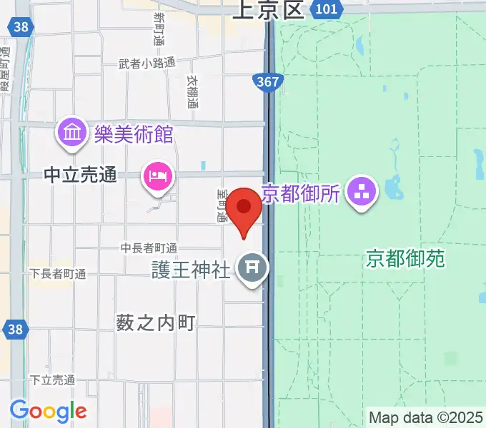 京都KBSホールの地図