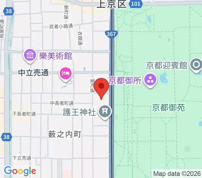 京都KBSホールの地図