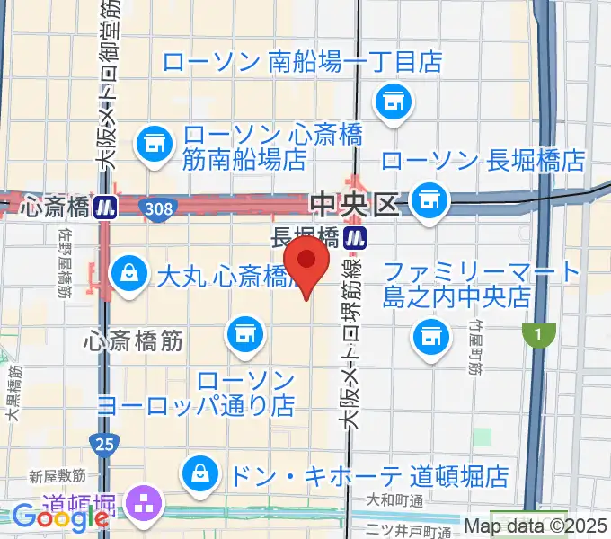 心斎橋FANJの地図