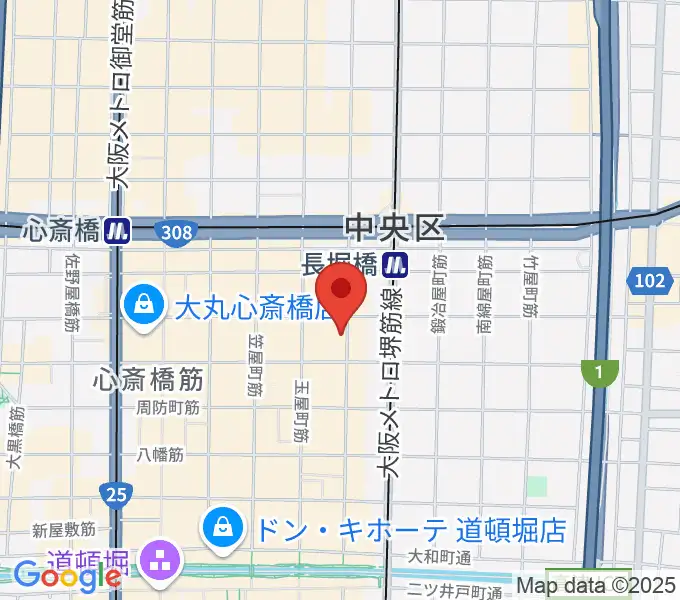 心斎橋FANJの地図
