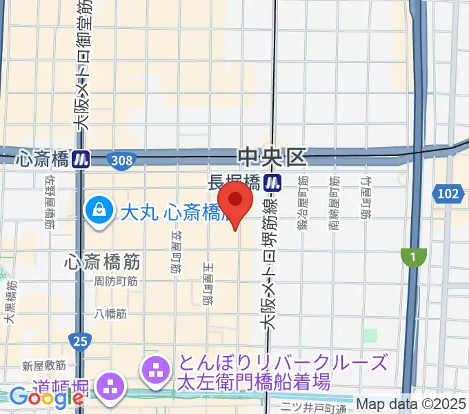 心斎橋FANJの地図