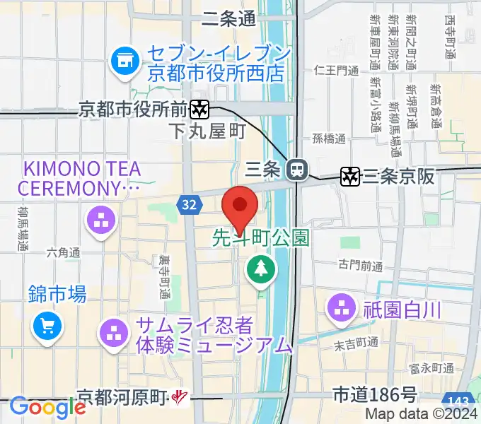 木屋町アバンギルドの地図