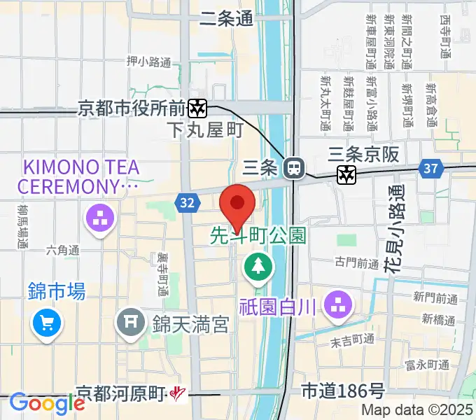 木屋町アバンギルドの地図