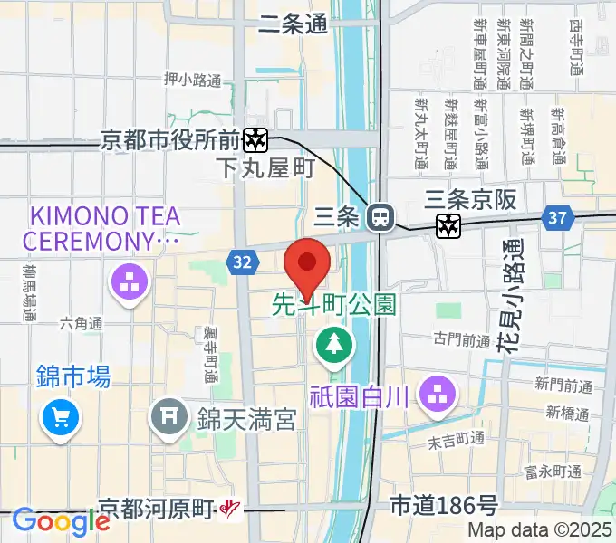 木屋町アバンギルドの地図