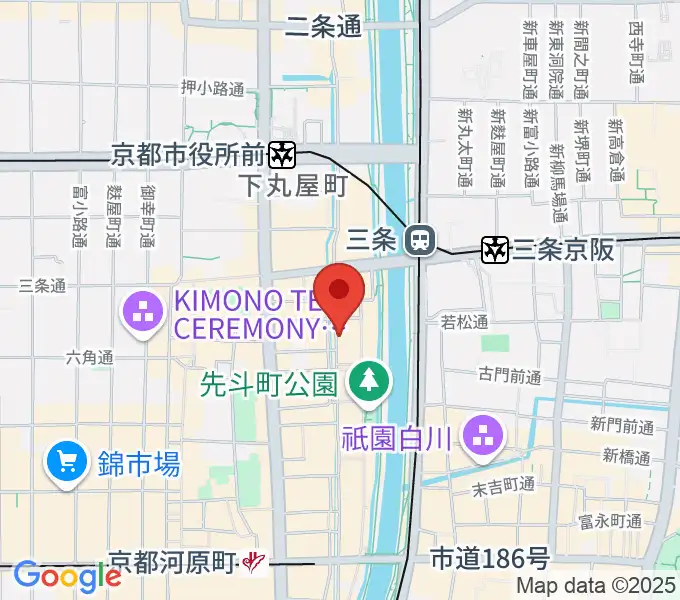 木屋町アバンギルドの地図