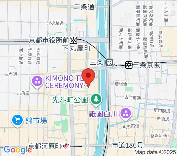木屋町アバンギルドの地図