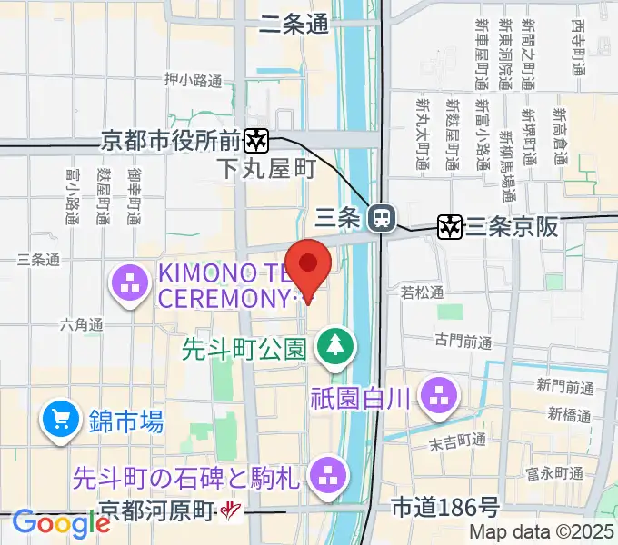 木屋町アバンギルドの地図