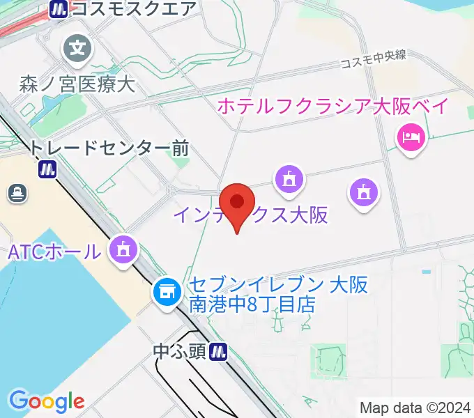 インテックス大阪 5号館の地図