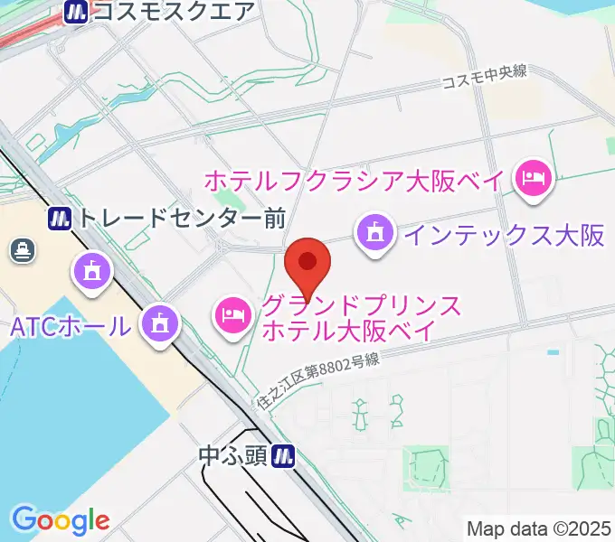インテックス大阪5号館の地図