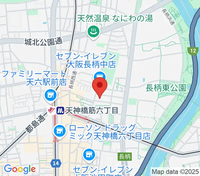 天六ワイルドバンチの地図