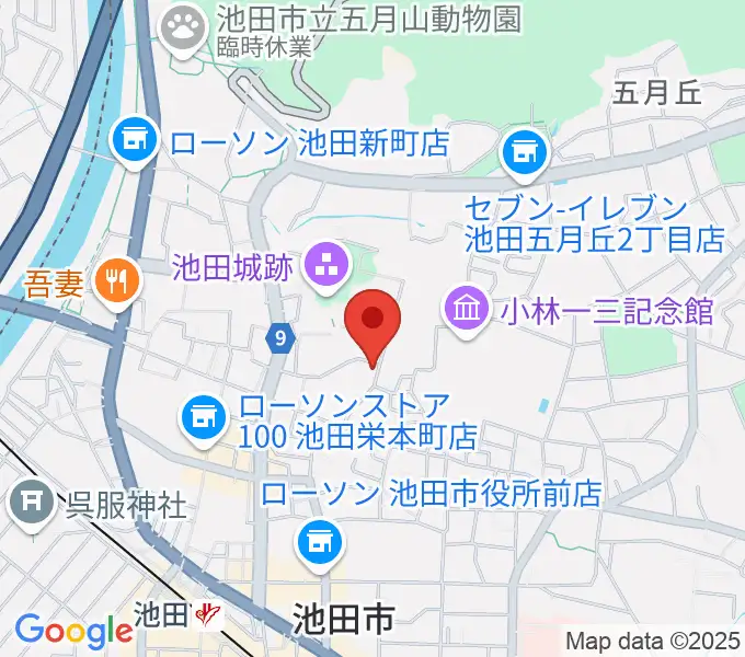 逸翁美術館マグノリアホールの地図