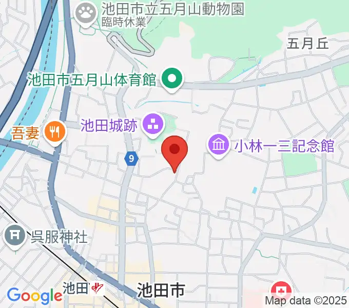 逸翁美術館マグノリアホールの地図