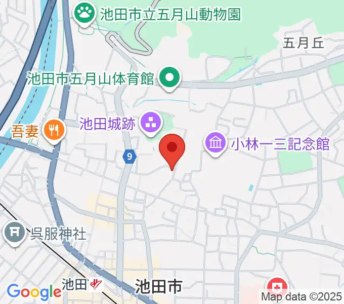 逸翁美術館マグノリアホールの地図