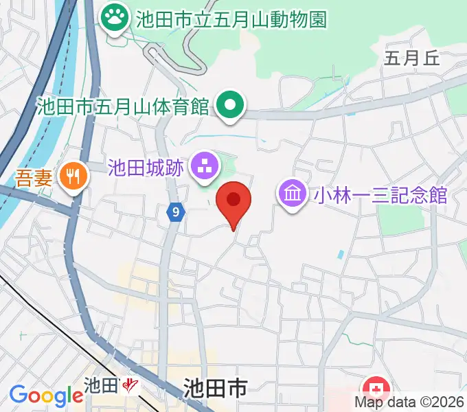 逸翁美術館マグノリアホールの地図