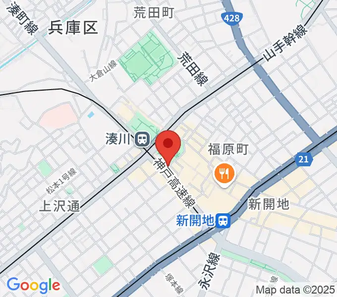 湊川Cafe sunの地図