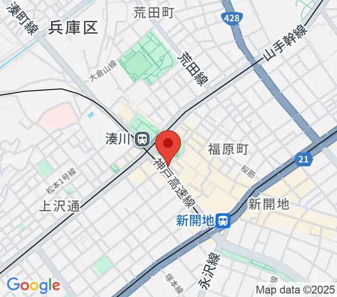 湊川Cafe sunの地図