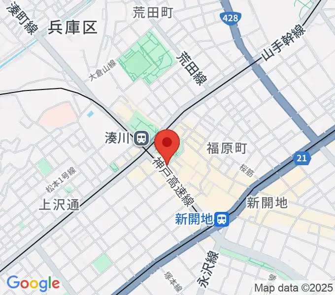 湊川Cafe sunの地図