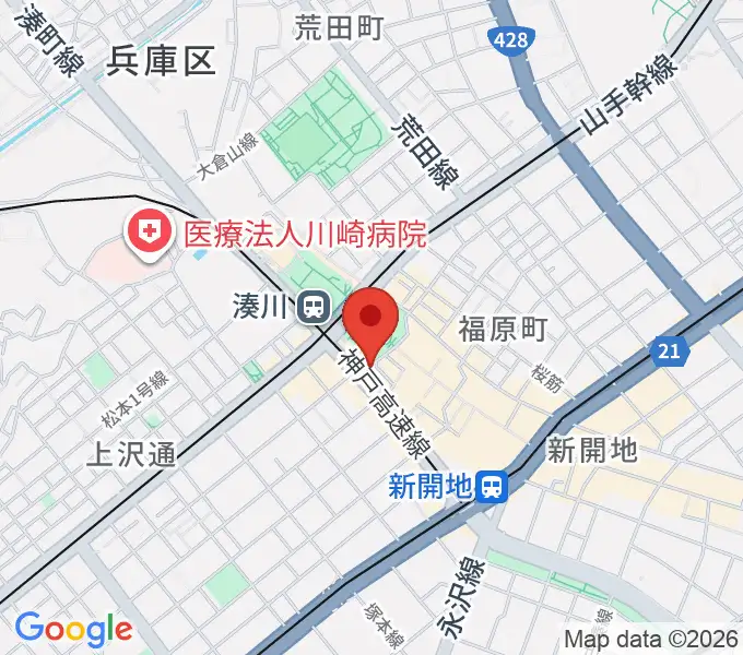 湊川Cafe sunの地図