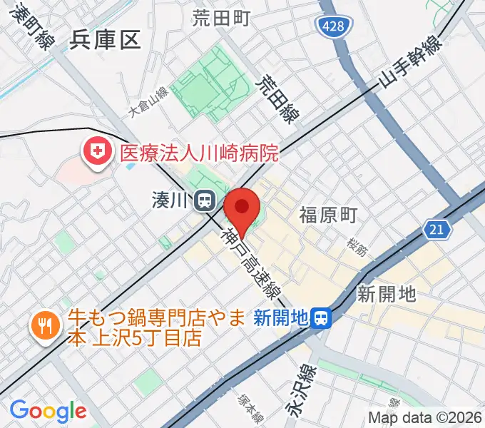 湊川Cafe sunの地図