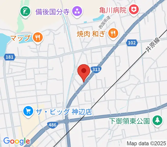 福山ハイダウェイの地図