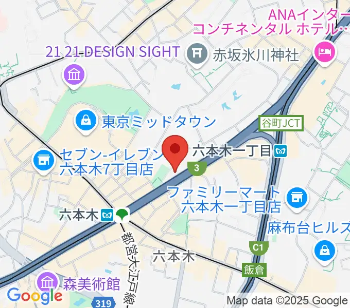 六本木ケントスの地図