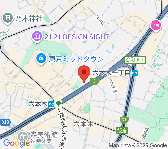 六本木ケントスの地図