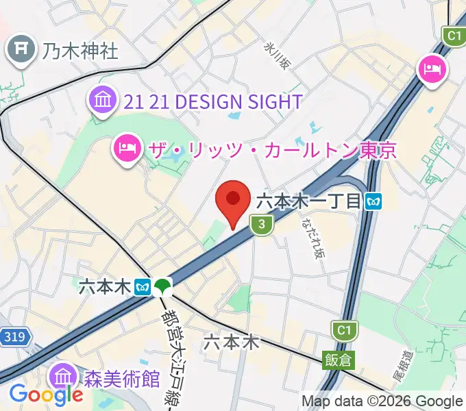 六本木ケントスの地図