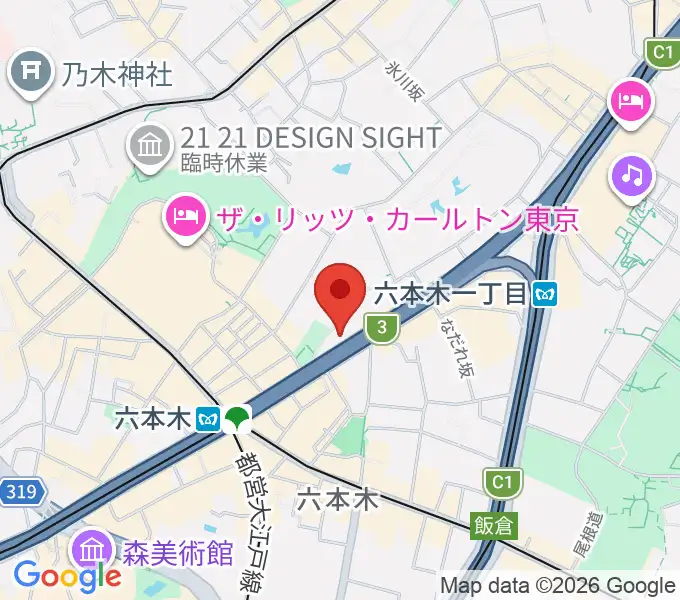 六本木ケントスの地図