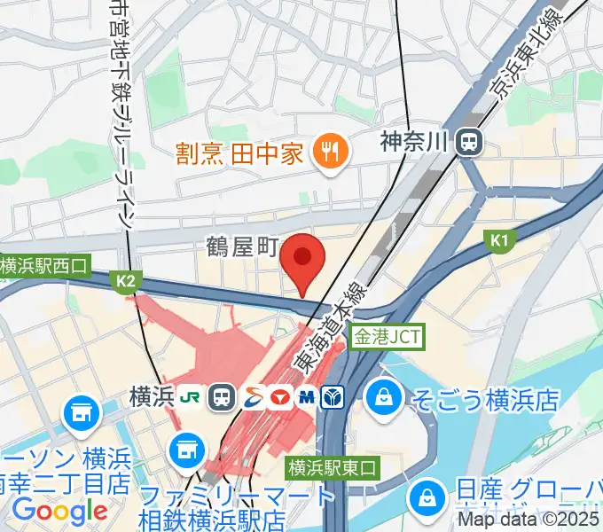 横浜ケントスの地図