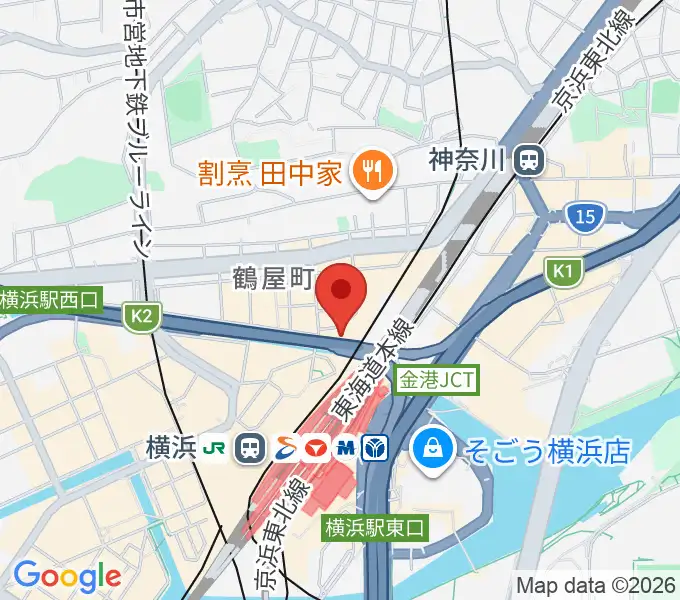 横浜ケントスの地図