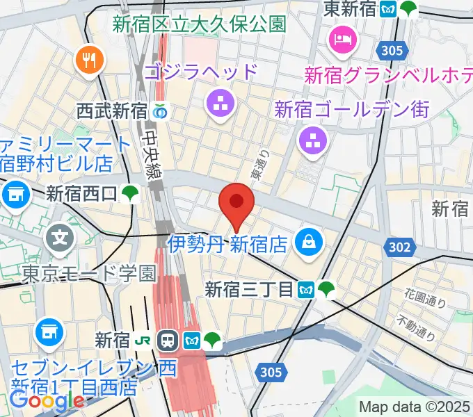 新宿ケントスの地図