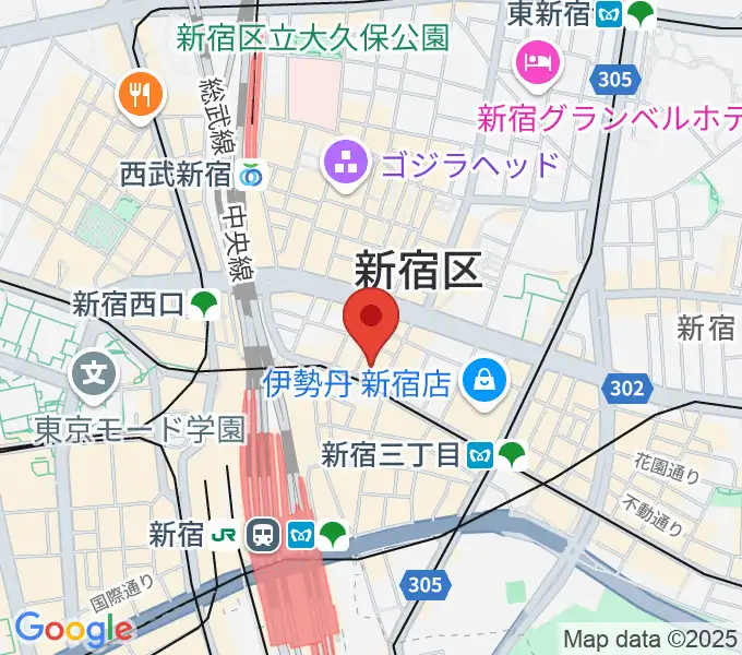 新宿ケントスの地図