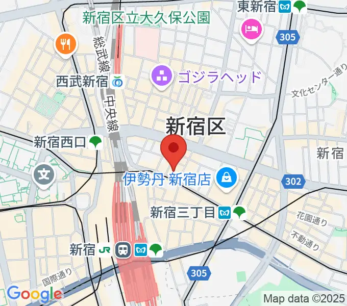 新宿ケントスの地図
