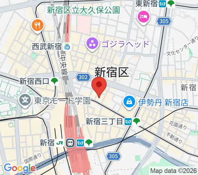 新宿ケントスの地図