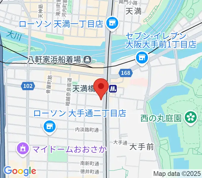 HMS大阪の地図