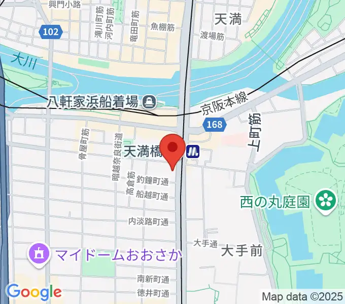 HMS大阪の地図