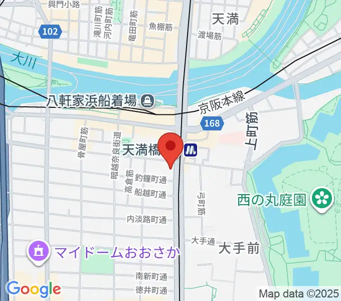 HMS大阪の地図