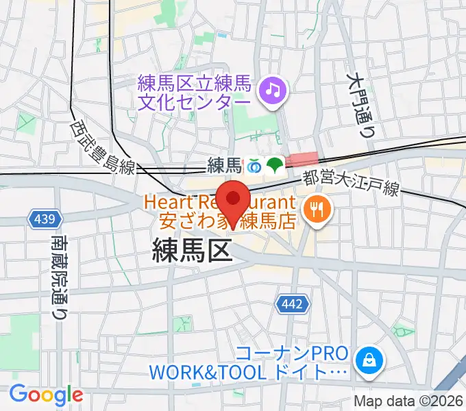 練馬BE-bornの地図