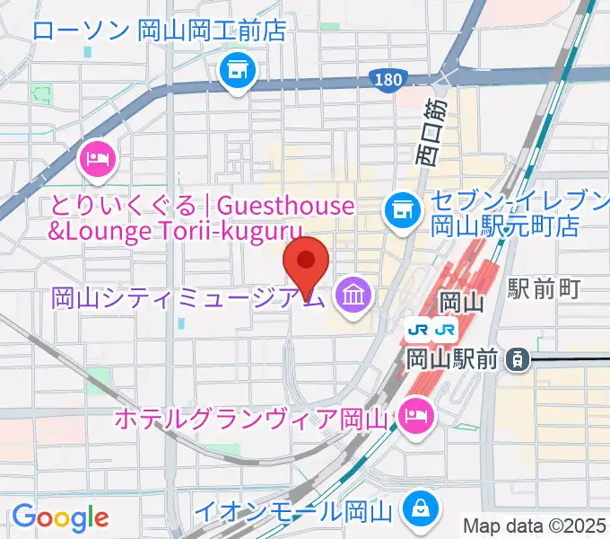 岡山コンベンションセンターの地図