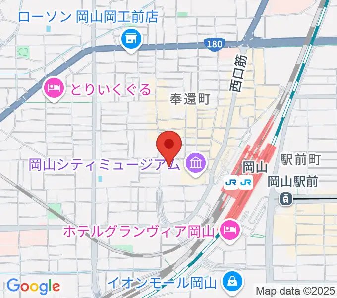 岡山コンベンションセンターの地図
