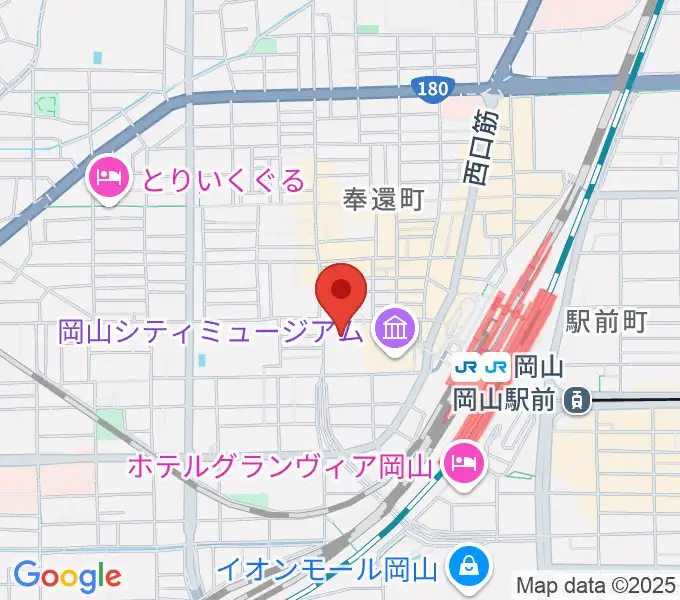 岡山コンベンションセンターの地図