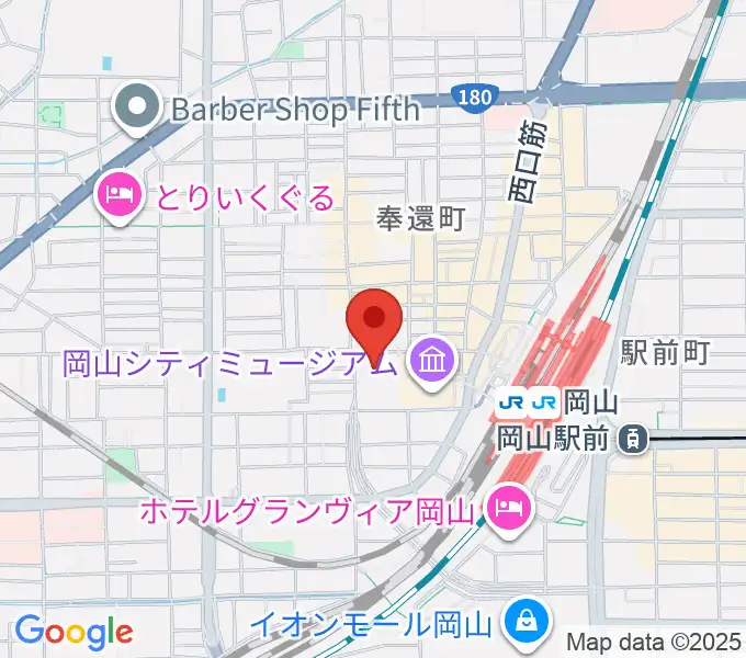 岡山コンベンションセンターの地図