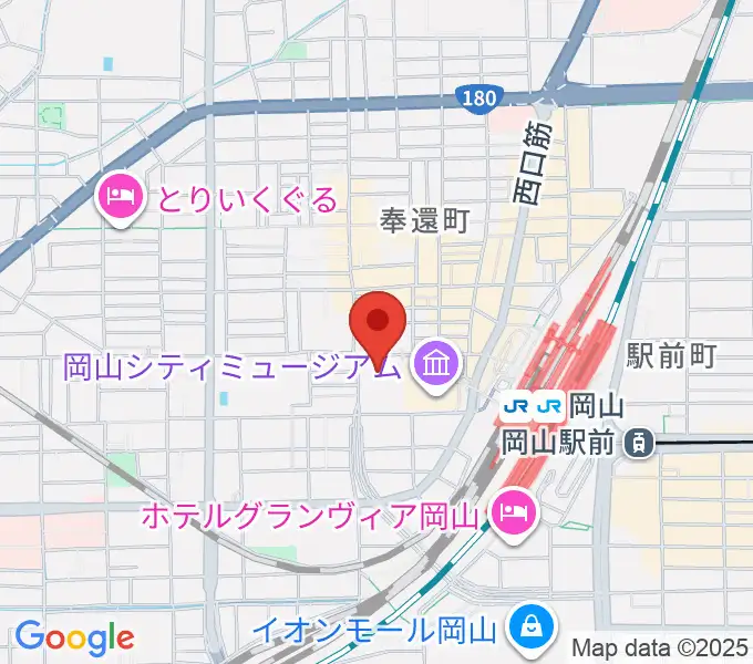 岡山コンベンションセンターの地図