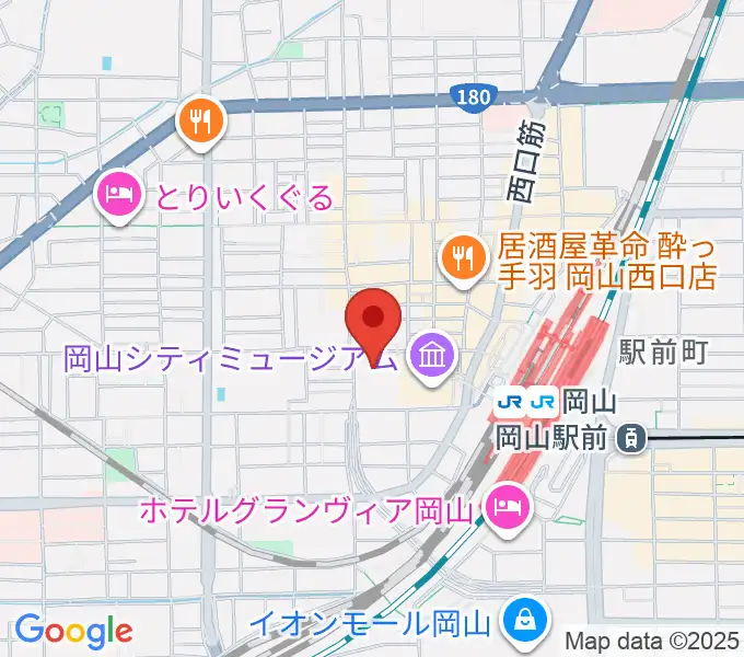 岡山コンベンションセンターの地図