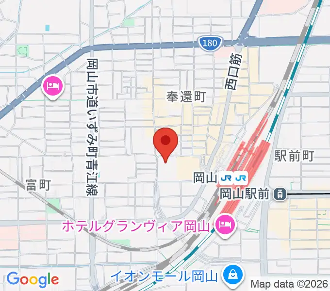 岡山コンベンションセンターの地図