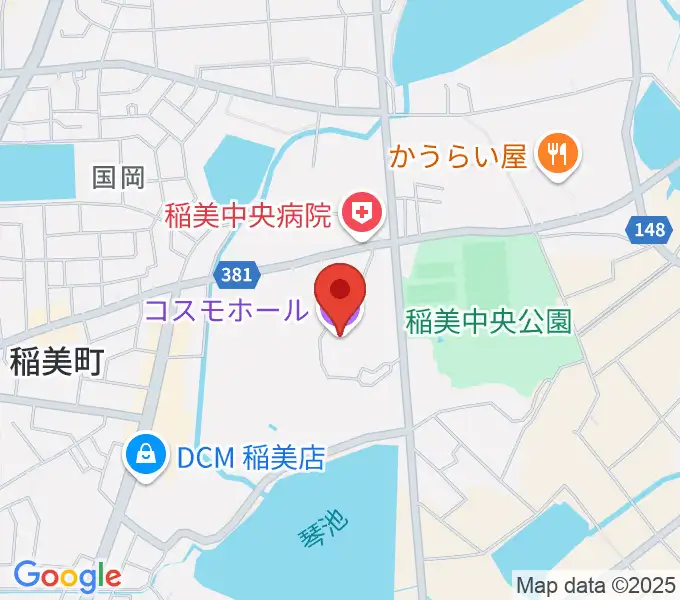 稲美町文化会館コスモホールの地図