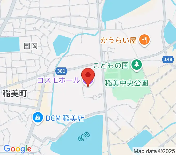 稲美町文化会館コスモホールの地図